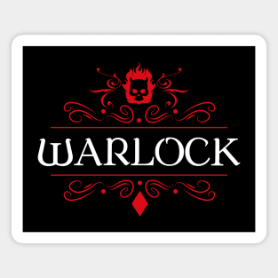 Warlock Game Night Uniform Tabletop RPG Character Classes Series Magnet